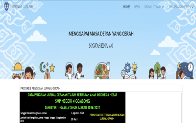 TERAPKAN KOKURIKULER, SMPN 4 GOMBONG KEMBANGKAN APLIKASI NAWASENA V.0